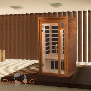 dynamic saunas amz-dynN-6106-01 barcelona 1-2 person far infrared sauna