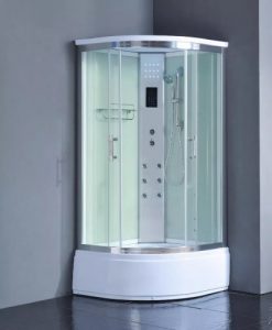 modern corner steam shower 36″ x 36″